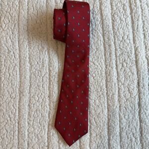 Christian Dior Men's Tie Silk Red